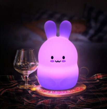 Силіконова світлодіодна лампа Colorful Silicone Rabbit