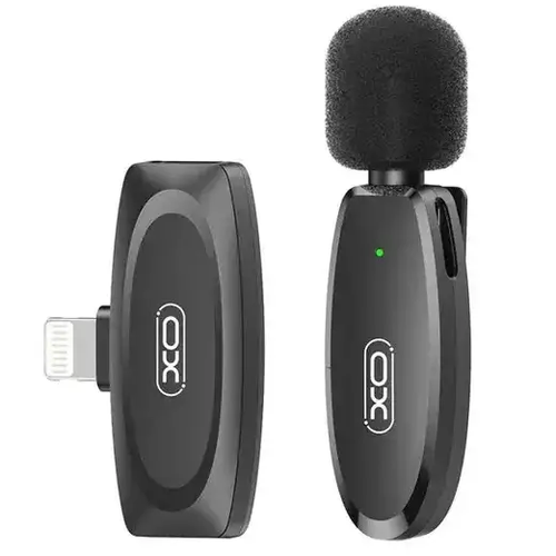 Мікрофон петличний XO MKF08B з роз'ємом Lightning black (6920680848676)