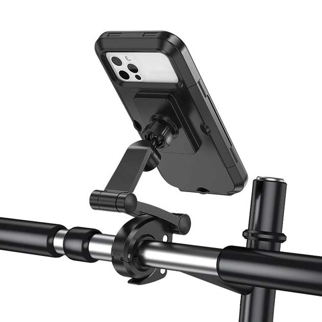 Тримач для мобільного HOCO CA101 Rider waterproof bicycle stand Black (6931474762436)