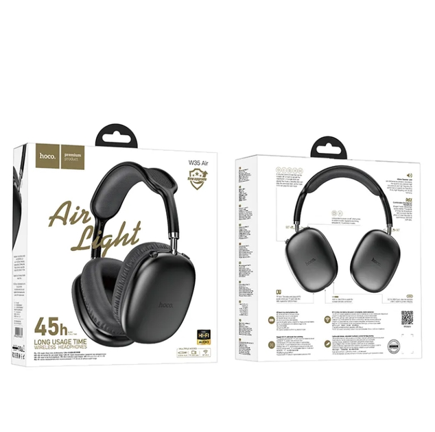 Наушники HOCO W35 Air Triumph BT headset Black (6942007616331)