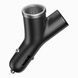 Автомобильное зарядное устройство Baseus Y type dual USB+cigarette lighter extended car charger 3.1A Black (CCALL-YX01)