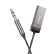 Bluetooth-ресивер HOCO E78 Benefit car AUX BT receiver with cable Black Metal Gray (6942007605663)