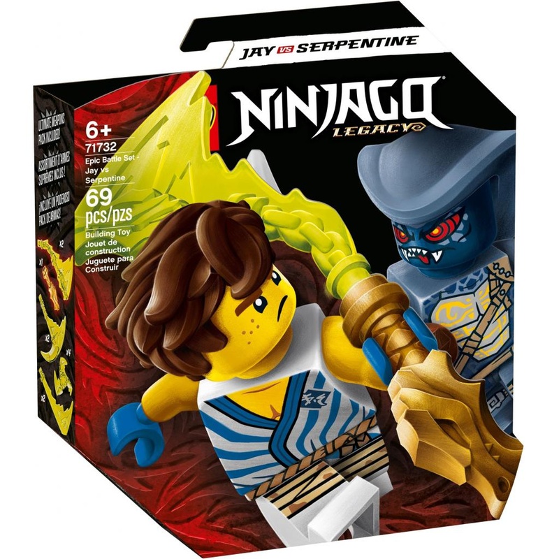 Конструктор LEGO Ninjago Грандиозная битва Джей против воина-серпентина 69 де (71732)