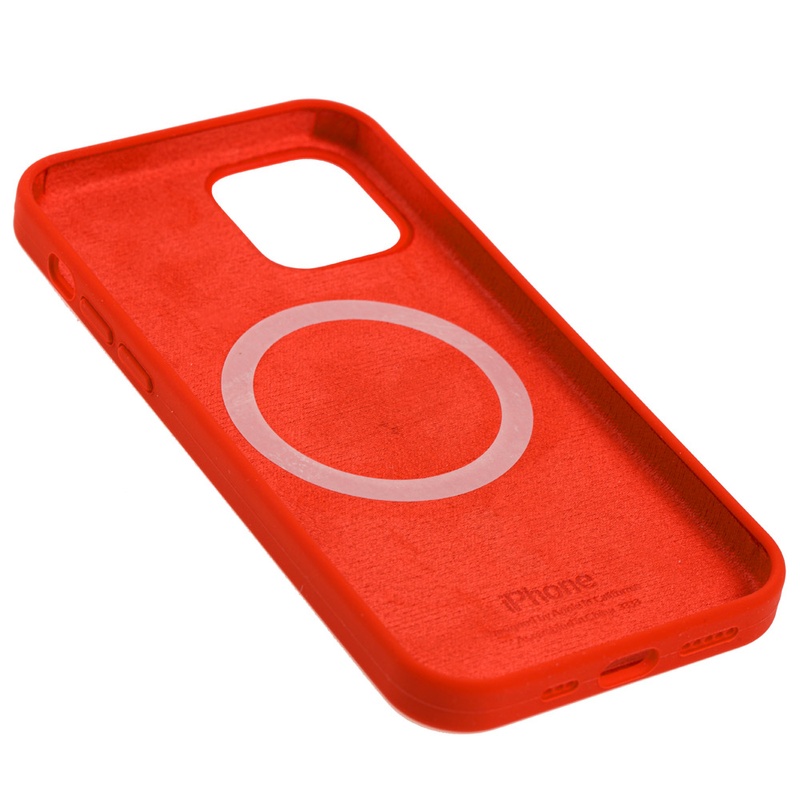 Оригинальный чехол Full Soft Case (MagSafe) for iPhone 12/12 Pro Red