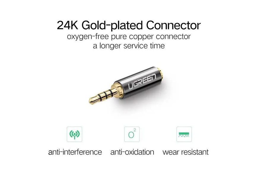 Переходник UGREEN 3.5mm Male to 2.5mm Female Adapter(UGR-20502)