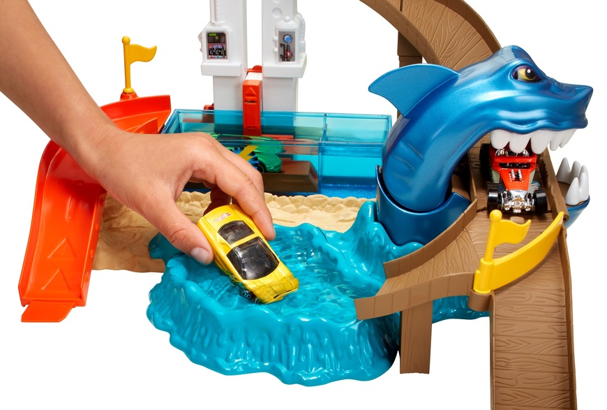 Автотрек Hot Wheels Mattel Полювання на акулу Зміни колір (BGK04)