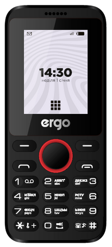Мобільний телефон Ergo B183 Black, Чорний