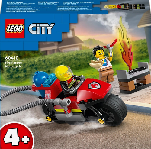 Конструктор LEGO City Пожежний рятувальний мотоцикл 57 деталей (60410)
