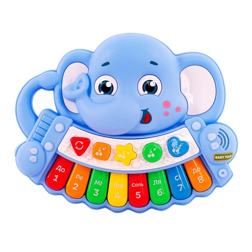 Музична іграшка Baby Team Слоник-піаніно українською (8630)