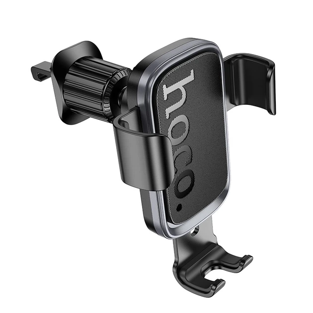 Держатель для мобильного HOCO H80 Vista gravity car holder (air outlet) Black Metal Gray