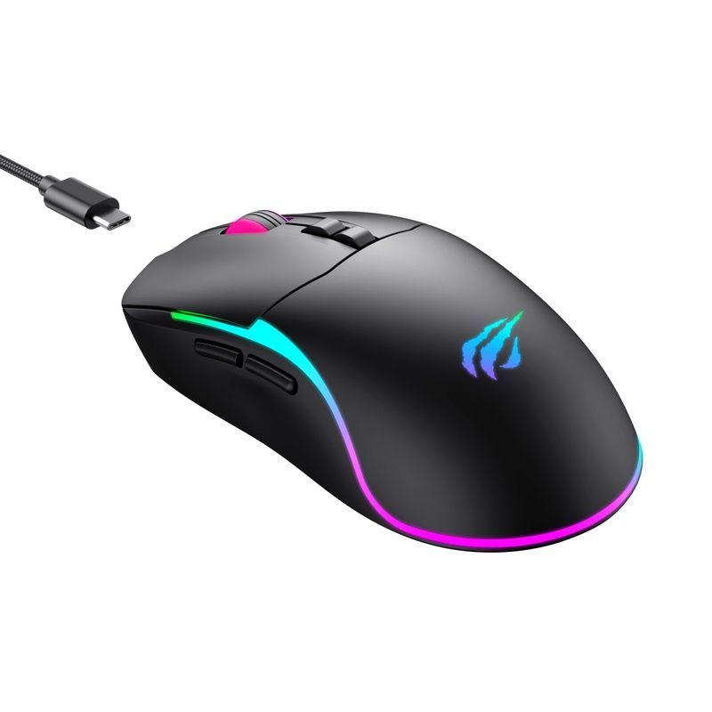 Бездротова ігрова мишка з RGB підсвіткою HV-MS1020WB Havit, чорна