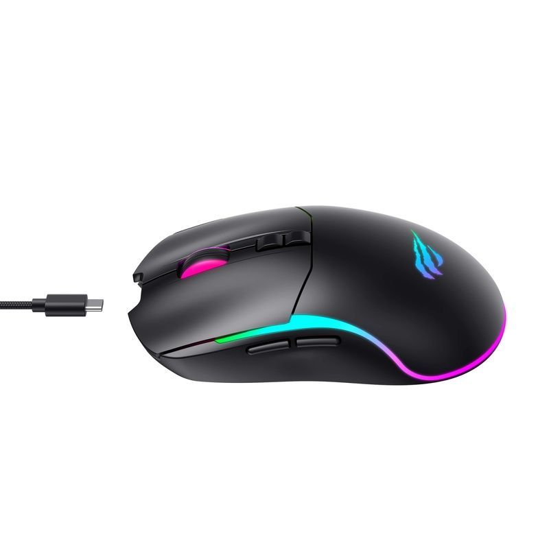 Бездротова ігрова мишка з RGB підсвіткою HV-MS1020WB Havit, чорна