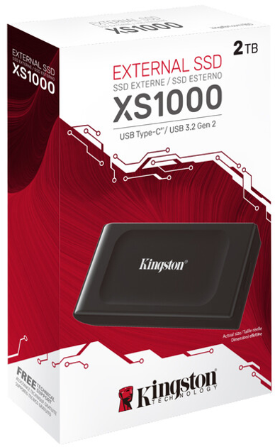 Накопичувач SSD USB-C 2TB Kingston (SXS1000/2000G)