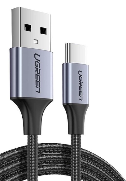 Кабель USB Type-C UGREEN US288 USB 2.0 AM to Type-C 2m Black (UGR-60128)