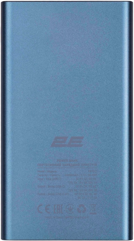 Повербанк 2E 24000mAh, 100Вт, PD, QC, Blue Steel (2E-PB2502-STEEL)