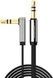 Аудиокабель UGREEN AV119 3.5mm Male to 3.5mm Male Straight to angle flat сable 2m Black (UGR-10599)