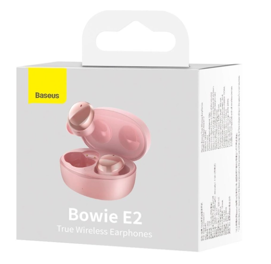 Наушники Baseus True Wireless Earphones Bowie E2 Pink (NGTW090004)