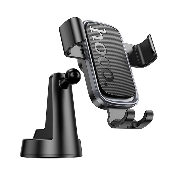 Держатель для мобильного HOCO H81 Vista Gravity Car holder (center console) Black Metal Gray
