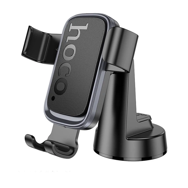 Держатель для мобильного HOCO H81 Vista Gravity Car holder (center console) Black Metal Gray