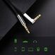 Аудиокабель UGREEN AV119 3.5mm Male to 3.5mm Male Straight to angle flat сable 2m Black (UGR-10599)