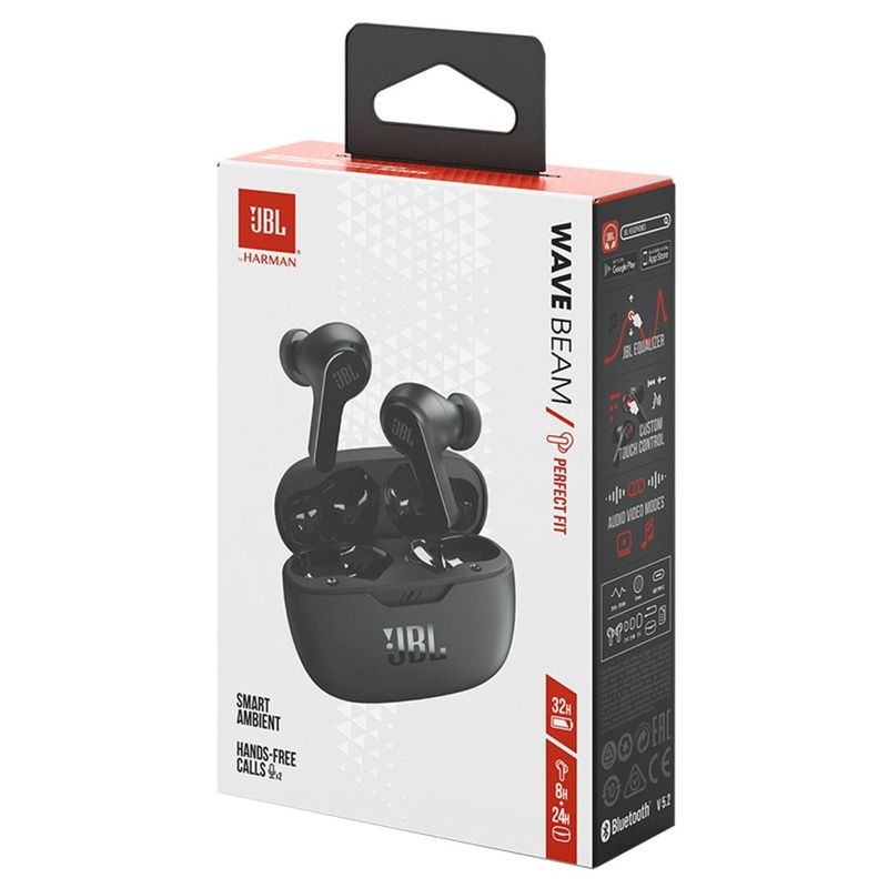 Наушники JBL Wave Beam TWS Black (JBLWBEAMBLK)