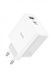 Сетевое зарядное устройство для HOCO C113A Awesome PD65W dual port(1A1C) charger White (6931474790910)