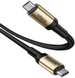 Кабель Baseus Cafule series cable Type-C PD3.1 Gen1 60W(20V/3A) 1m Gold+Black