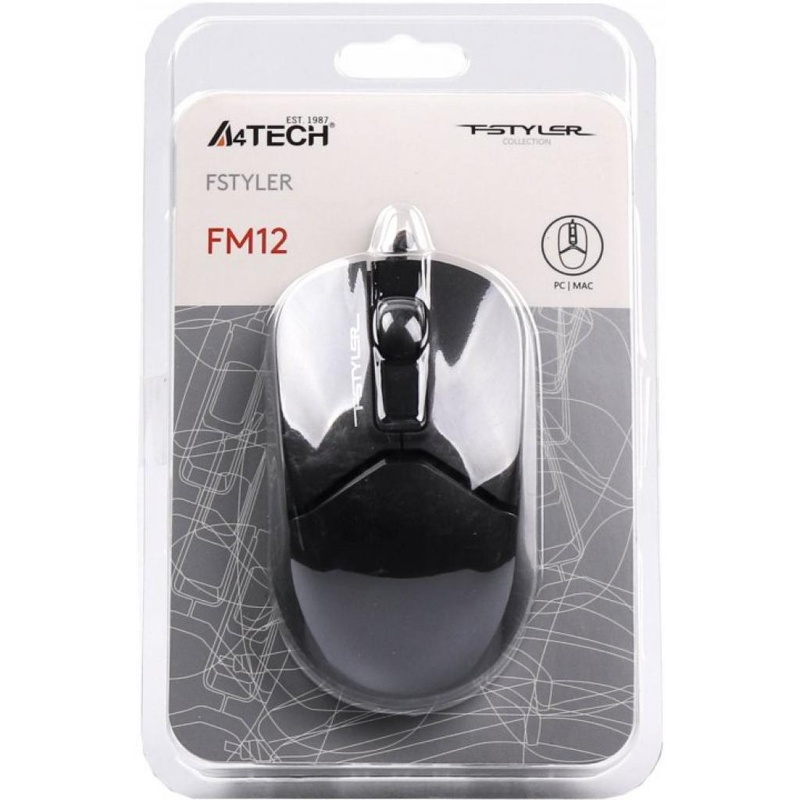Мишка A4tech FM12 Black