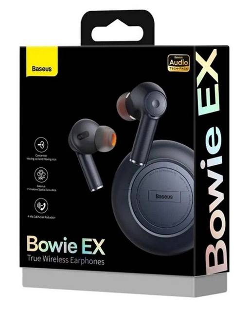 Наушники Baseus True Wireless Earphones Bowie EX Black (NGTW170001)