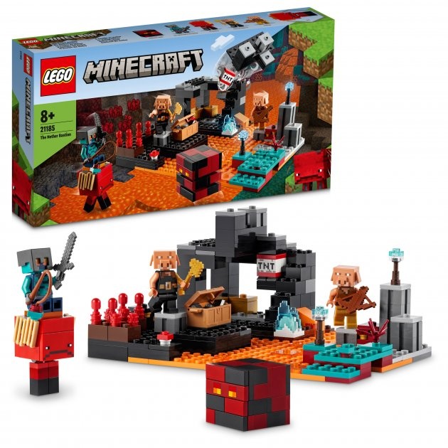 Конструктор LEGO Minecraft Бастіон підземного світу 300 деталей (21185)
