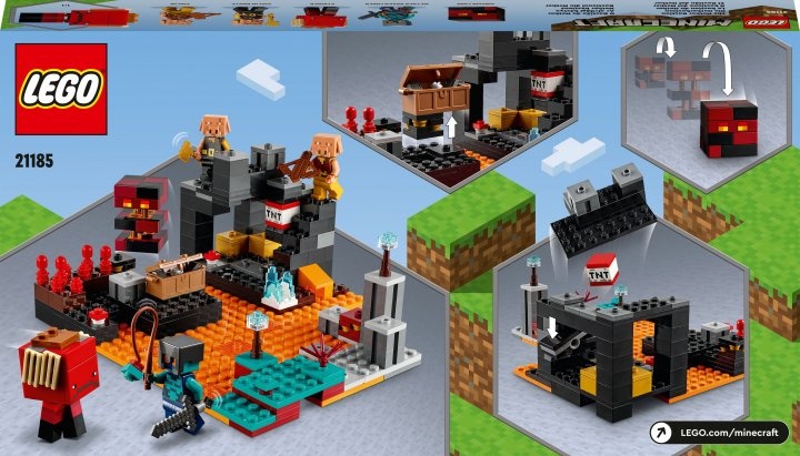 Конструктор LEGO Minecraft Бастион Нижнего мира 300 деталей (21185)