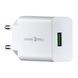 Сетевое зарядное устройство для Usams US-CC083 T22 Single USB QC3.0 Travel Charger (EU) White (CC83TC01)