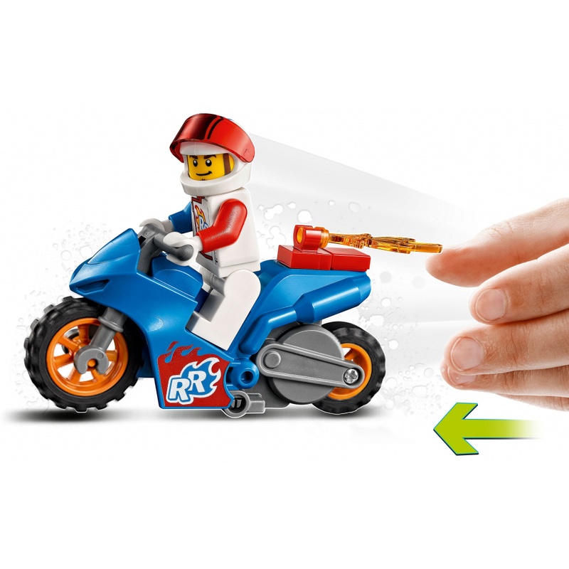 Конструктор LEGO City Stunt Реактивний трюковий мотоцикл 14 деталей (60298)