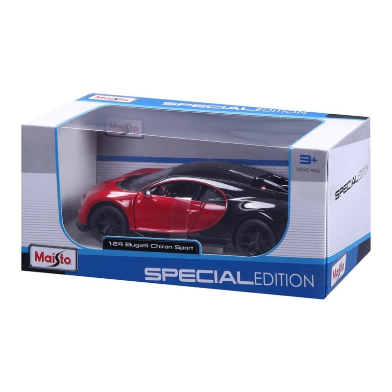 Машина Maisto Bugatti Chiron Sport (1:24) (31524 black/red)
