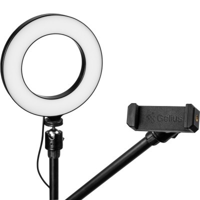Штатив с кольцевой лампой Gelius Pro Portable Tripod Kit LED Stork GP-PT-002 (79639)