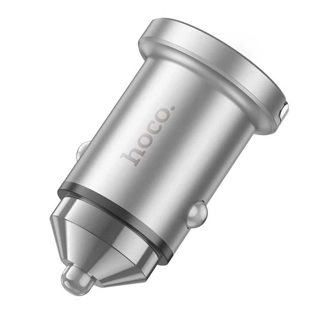 Автомобильное зарядное устройство для HOCO NZ10 Handy PD45W+QC3.0 car charger Silver