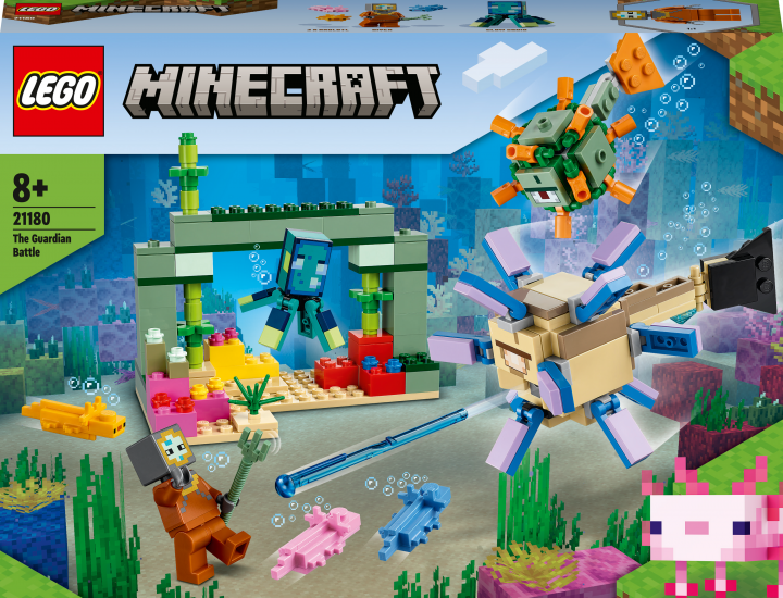 Конструктор LEGO Minecraft Битва Стражей 255 деталей (21180)