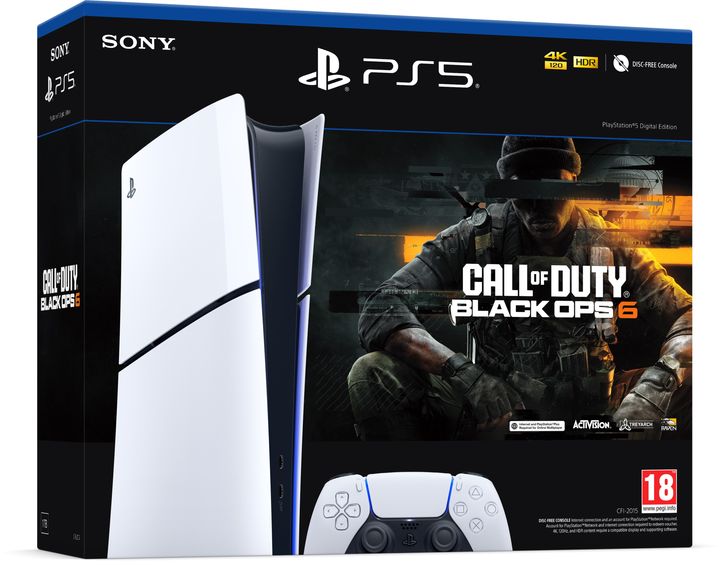 Ігрова приставка Sony PlayStation 5 Slim Digital Edition 1TB Call of Duty Black Ops 6 Bundle (1000049606)