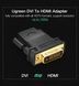 Адаптер UGREEN 20124 DVI 24+1 Male to HDMI Female Adapter (Black) (UGR-20124)
