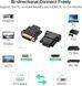 Адаптер UGREEN 20124 DVI 24+1 Male to HDMI Female Adapter (Black) (UGR-20124)