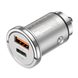 Автомобильное зарядное устройство для HOCO NZ10 Handy PD45W+QC3.0 car charger Silver