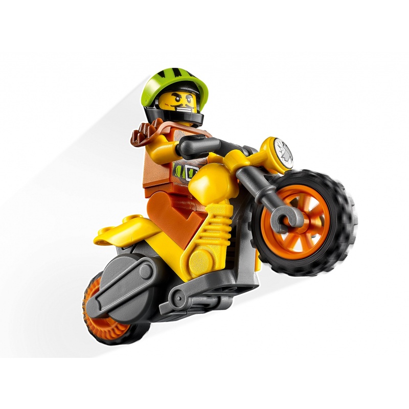 Конструктор LEGO City Stunt Разрушительный трюковый мотоцикл 12 деталей (60297)