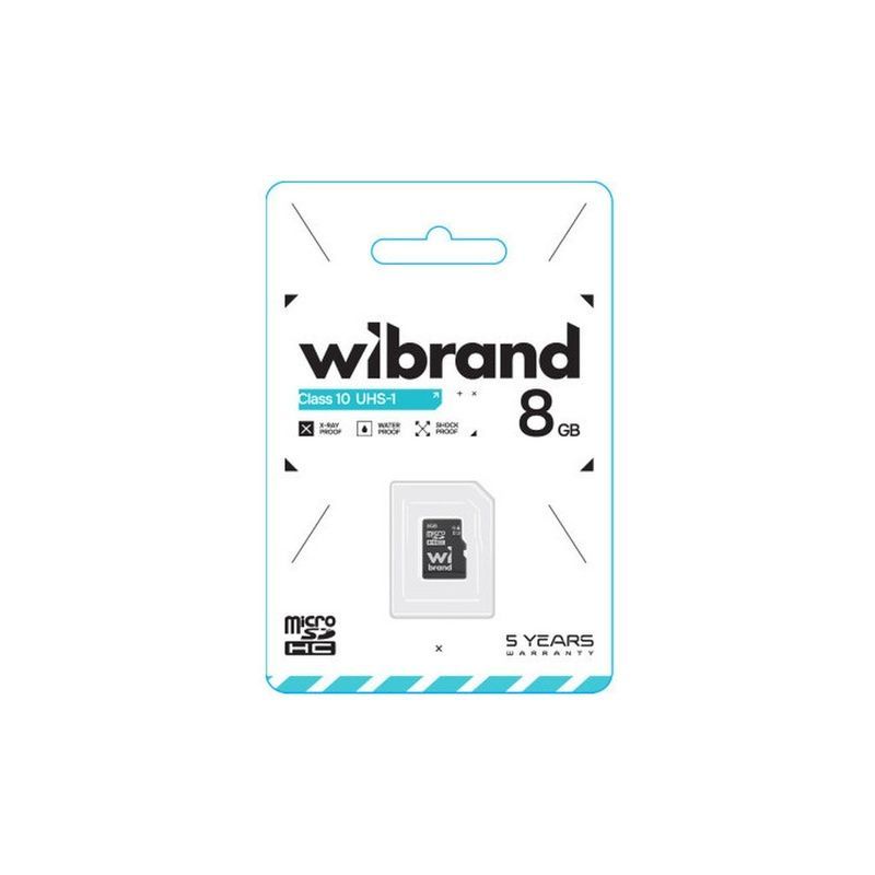 Карта памяти Wibrand 8GB microSD class 10 (WICDHC10/8GB)