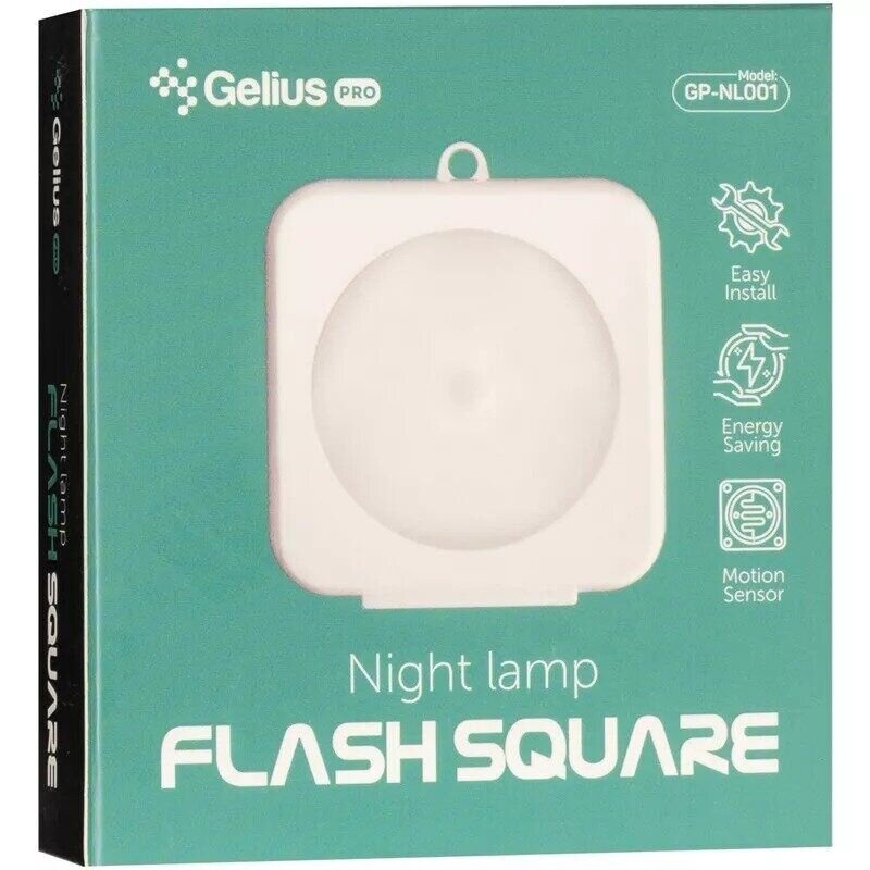 Ночная лампа Gelius Pro Night Lamp FlashSquare (GP-NL001) White