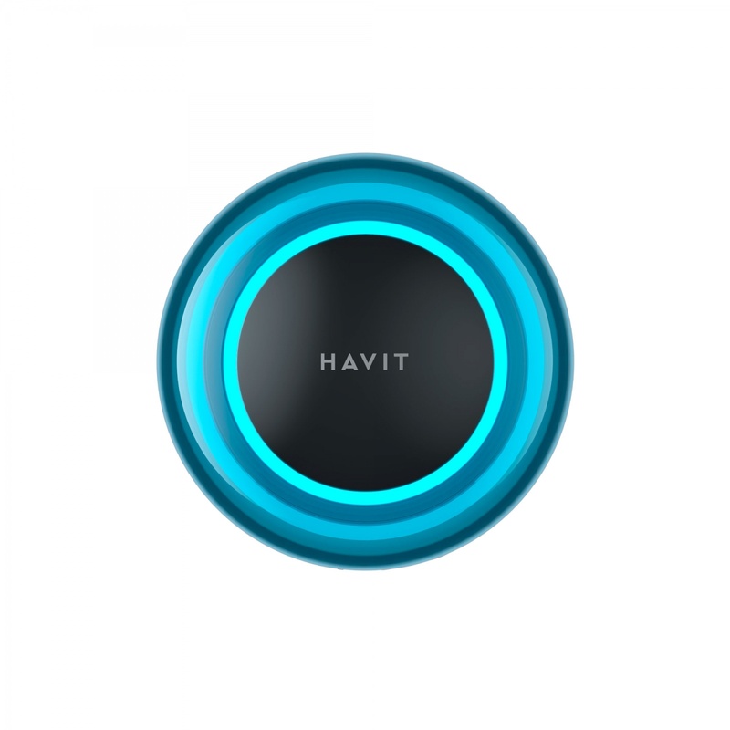 Портативна колонка караоке Havit HV-SK894BT 5W з RGB підсвіткою та безпровідним мікрофоном Black