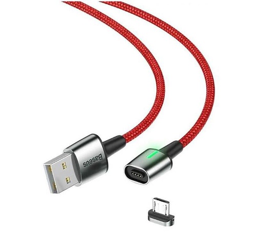 Кабель Baseus Zinc Magnetic Cable USB For iP 1.5A 2m Red (CALXC-B09)