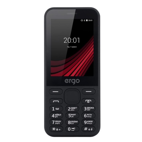 Мобільний телефон Ergo F284 Balance Black, Чорний, 32 Mb, 32 Mb