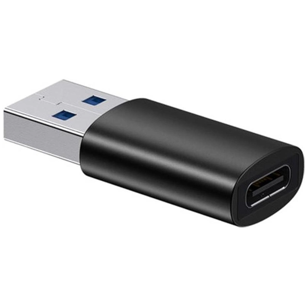 Адаптер перехідник Baseus Ingenuity Series Mini OTG Adaptor USB 3.1 to Type-C Black (ZJJQ000101)