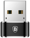 Адаптер Baseus USB Male To Type-C Female Adapter Converter Black (CAAOTG-01)