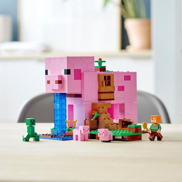 Конструктор LEGO Minecraft Будинок-свиня 490 деталей (21170)